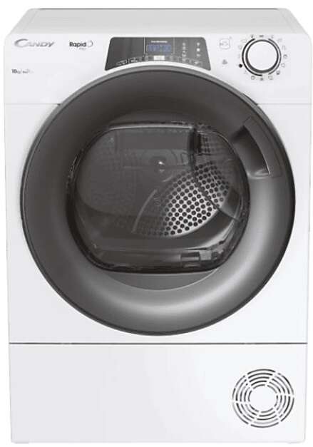 Candy RPE H10A2TER-S Hőszivattyús szárítógép, 10 kg, 16 program, Snap&Dry, Easy Case, A++ energiaosztály, Fehér-Fekete