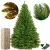 Springos 1.5m Artificial Christmas Tree with Close-up of Needles and Packaging