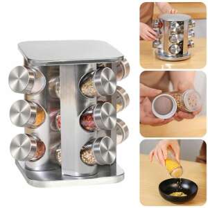 Fűszertartó állvány , forgatható, 12 részes