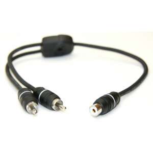 Connection FSM 030 Y RCA kábel, 0,3 méteres vezérlőszállal, 1 alj és 2 dugó - RCA kábel