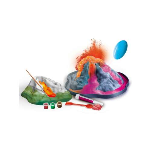 Set Clementoni Știință și Joacă - Vulcan Luminos cu efect de erupție