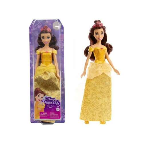 Disney Hercegnők: Csillogó Belle hercegnő baba - Mattel