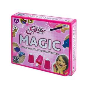 Glitzy Magic Zauberset für Mädchen, 75 Tricks, enthält Becher und Bälle, Karten, Zauberstab und mehr - Zaubertricks
