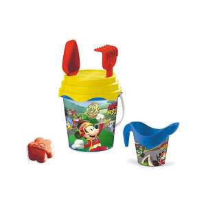 Mickey Mouse Road Racer Sandspielset mit Schaufel, Rechen, Form und Sieb - Strandspielzeug