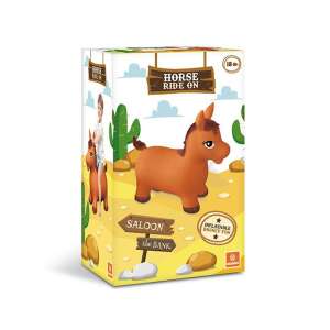 Felfújható ugráló lovacska barna színben - Mondo Toys 85663390 Ugráló labda / figura