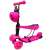 R-Sport H3 5in1 Scooter cu mâner de împingere și roți cu LED-uri - Ladybug #pink 32415909}
