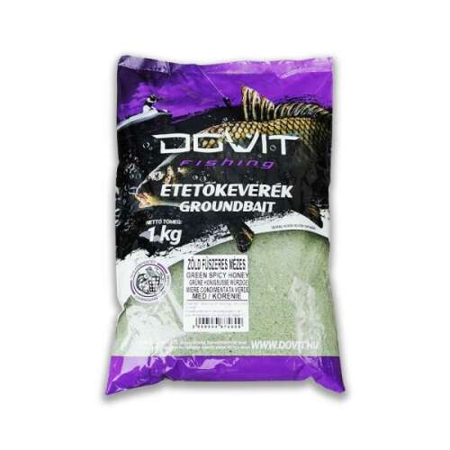 Dovit Horgász Etetőkeverék - Zöldfűszeres - Mézes - 1kg - Etetőanyag adalék