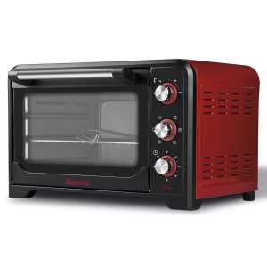 Cuptor electric cu aer cald Girmi FE30, culoare roșu și negru, vedere 3/4 - Minicuptoare
