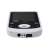 Trevi MPV 1725 SD Multimedia Player, white and black, bottom view, showing ports