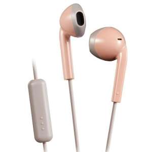 JVC HA-F19M-PT rózsaszín és szürke színű fülhallgató mikrofonnal és távirányítóval - JVC