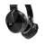 Trevi DJ 12e50 BT Bluetooth headphones with microphone, black, close-up of earcup