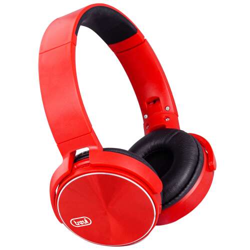 Trevi DJ 12e50 BT Bluetooth fejhallgató mikrofonnal, piros színben 75221105