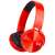 iDance Red Bluetooth Headphones with Microphone
