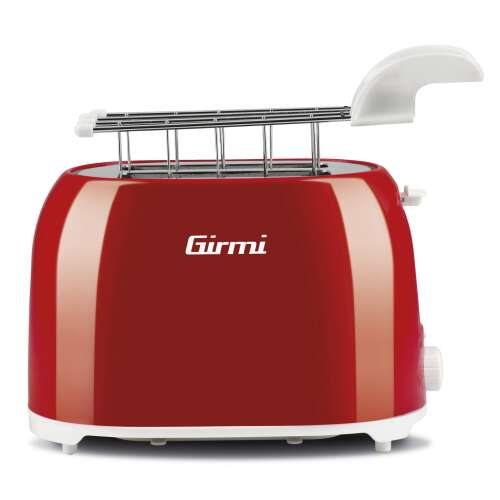 Girmi TP10 red toaster, side view