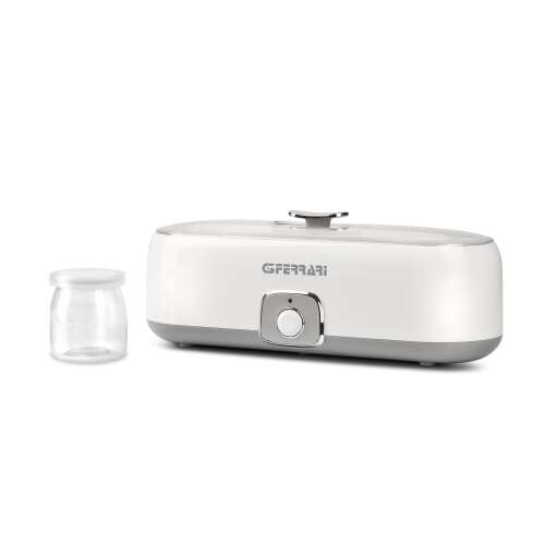 G3 Ferrari G10133 yogurt maker, white, with glass jars