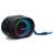 Aiwa BST-330BL portable Bluetooth speaker with Hyper Bass and colorful LED lights