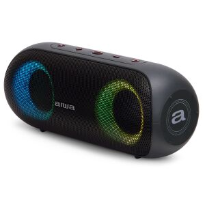 Aiwa BST-650 Tragbarer Bluetooth-Lautsprecher mit leuchtenden Ringen - Audio