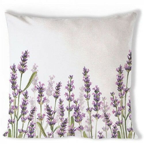 Lavander Shades White párnahuzat, 40x40cm, 100% pamut, virágmintás - Ambiente