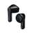 JVC HA-A3T-B True Wireless Earbuds, black, angled view