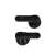 JVC HA-A3T-B True Wireless Earbuds, black, top view