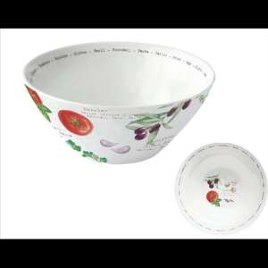 Easy Life-Nuova porcelántál olívaág és paradicsom mintával, 22,5cm - Easy Life Design