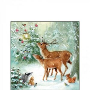 Ambiente Forest Celebration Karácsonyi Papírszalvéta - 25x25cm, 20 db 137985170 - Ambiente