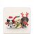Ambiente Sweet Dogs Karácsonyi Papírszalvéta - 20 db, 25x25 cm 78956358