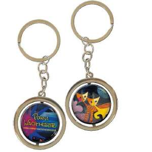 Rosina Wachtmeister - Macskás Kulcstartó - Forgó - Fém