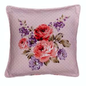 Clayre–Eef Dotty Rose Párnahuzat - 40x40cm - 100% Pamut