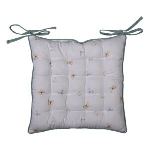 Clayre-Eef Székpárna - Virágminta - Pamut - 40x40cm 125785626 - Székpárna