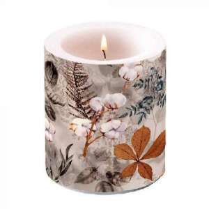 Ambiente Cotton Dekoratív Gyertya - 10x10cm