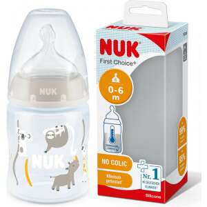 NUK First Choice Temperature Control cumisüveg 150 ml - Szürke/fehér koalás 75229665 Nuk Cumisüveg