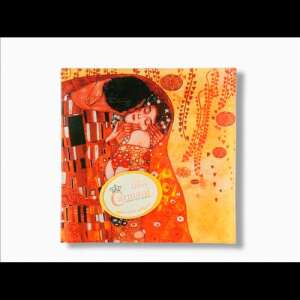 Carmani üvegtányér Klimt: A csók művészeti alkotással - Klimt