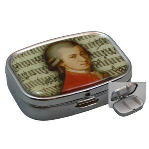 Fridolin Mozart gyógyszeres doboz két rekesszel, Mozart mintával - Gyógyszeradagoló