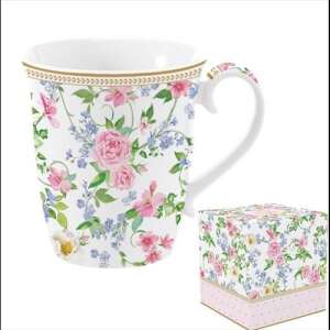 Easy Life-Nuova Garden Joy Porcelán Bögre - Virágmintás - 275ml