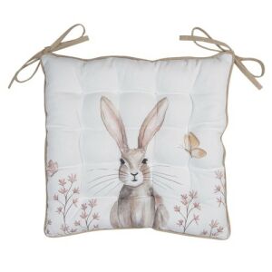 Székpárna 40x40cm, 100% pamut, Rustic Easter Bunny 121365562 - Székpárna