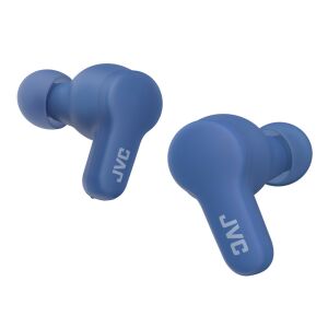 JVC HA-A7T2-A True Wireless Gumy modré slúchadlá, pohľad z uhla - JVC