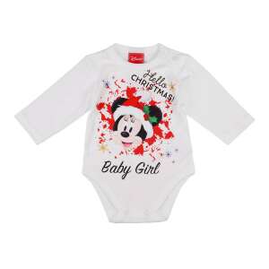 Disney Baby hosszú ujjú body 86cm fehér - Minnie "Hello Christmas Baby girl" 75232179 Body-k