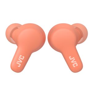 JVC HA-A7T2-P Gummy True Wireless Earbuds, Coral - Headphone and Bluetooth Speaker