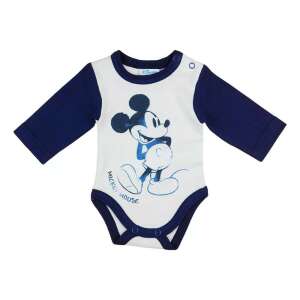 Disney Mickey hosszú ujjú baba body fehér/kék (62) 75232571 Body-k