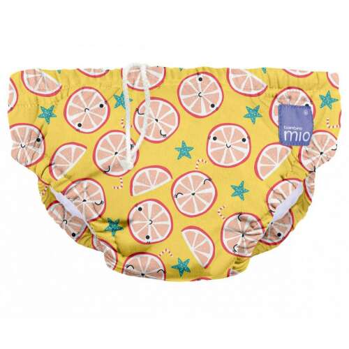 Bambino Mio Cool Citrus XL úszópelenka 12-15 kg-os kisgyermekeknek, sárga citromos mintával