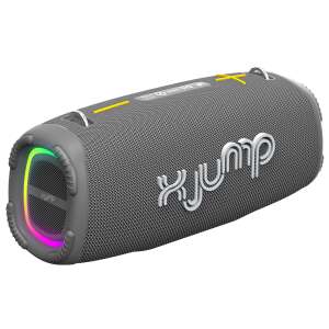 Trevi XJ 200 X JUMP GRAY IPX5 wasserfester tragbarer Lautsprecher mit 90 W Musikleistung, schwarz 75233177 Bluetooth Lautsprecher