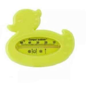 Canpol Babies fürdővíz hőmérő, zöld kacsás, biztonságos fürdővíz hőmérséklet a babáknak - Canpol babies