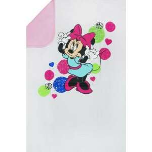 Disney Minnie egér babatakaró, fehér rózsaszín szegéllyel, 70x90cm - Babatakaró