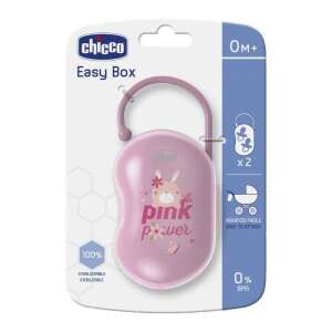Chicco Easy Box cumitartó doboz 2 cuminak sterilizálható 0h+ pink 75238884 Cumitartó tokok