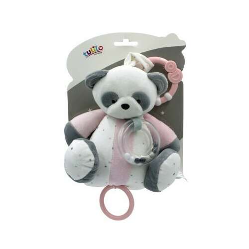Tulilo rózsaszín panda zenélő plüss játék babáknak