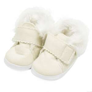 Baba téli velúr cipő New Baby 6-12 h bézs 75500239 Puhatalpú cipők, kocsicipők