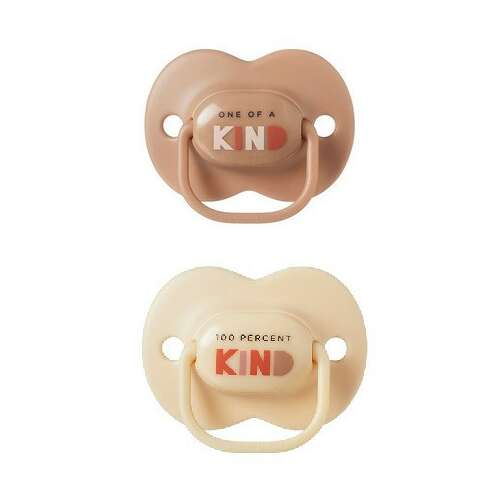 Tommee Tippee Anytime 2 db-os játszócumi, barna és ekrü színben, 18-36 hónapos babáknak