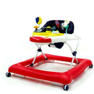 Asalvo Bébikomp Space járóka zenés játéktálcával, piros, 6-12 hónapos babáknak - Babajáték