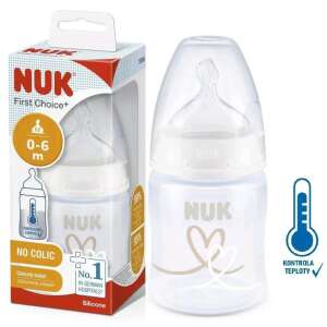 NUK First Choice Temperature Control cumisüveg 150 ml - Fehér szíves 75254706 Nuk Cumisüveg